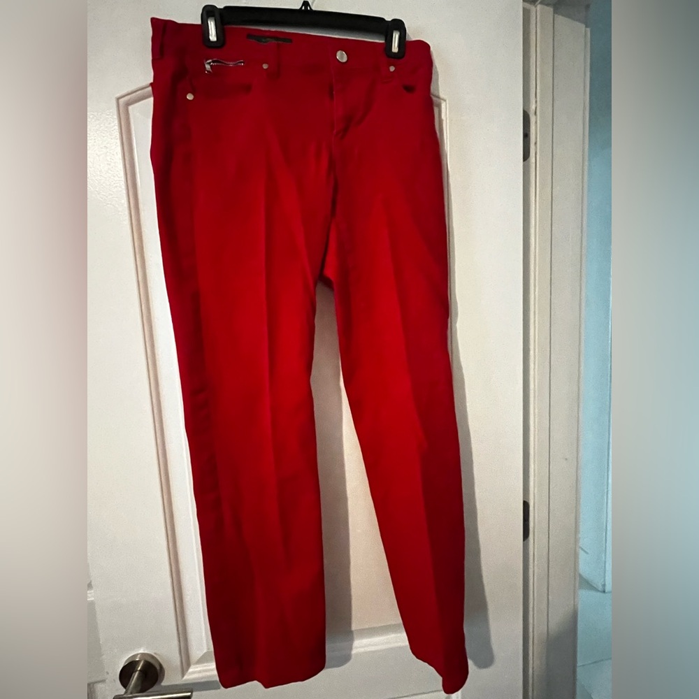 Lauren Ralph Lauren Red Straight Leg Jeans